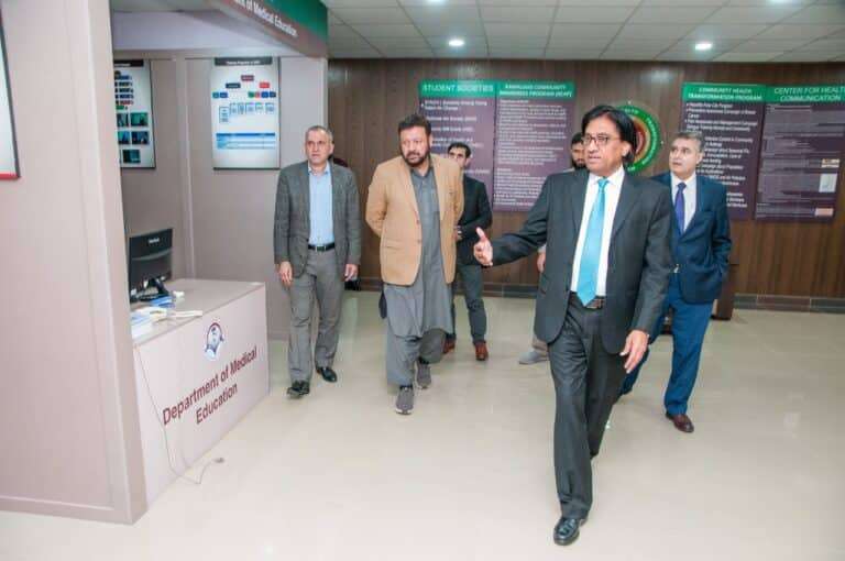 GB team visiting RMU & Health minister signing MOU for starting of Training of postgra ( (6)