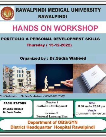 Hand on workshop portfolio and personal development skills